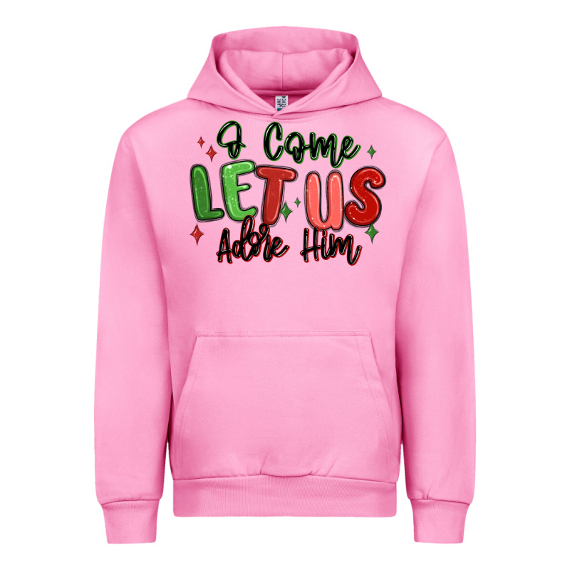 O Come Let Us Adore Him Christmas Urban Hoodie by MaliasSmallBusiness | Teevron