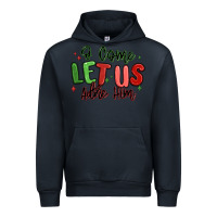 Navy o come let us adore him christmas Urban Hoodie - MaliasSmallBusiness