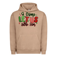 Pigment Burro o come let us adore him christmas Urban Hoodie - MaliasSmallBusiness