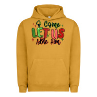 Pigment Peanut Butter o come let us adore him christmas Urban Hoodie - MaliasSmallBusiness