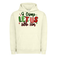 Pigment Pistachio o come let us adore him christmas Urban Hoodie - MaliasSmallBusiness