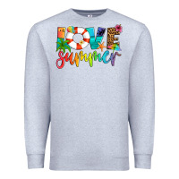 Heather Grey love summer Premium Sweatshirt - Artiststas