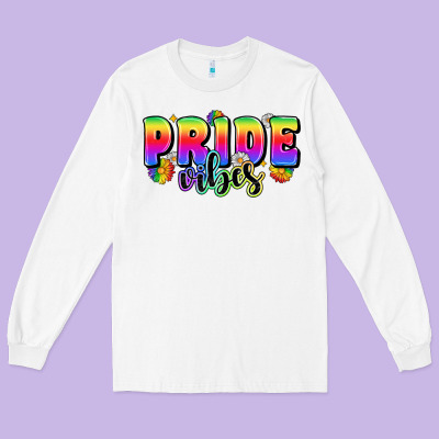 Pride Vibes Long Sleeve Tee Designed By Zillion Design Studio