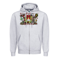 Heather Grey Joy Zipper Hoodie - CowhideDigitalArt