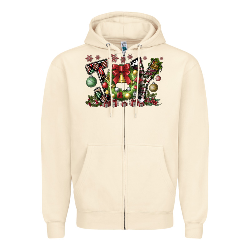 Joy Zipper Hoodie by CowhideDigitalArt | Teevron