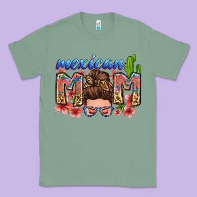 Mexican Mom Classic Tee Designed By Zillion Design Studio