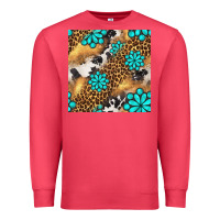 Cardinal western turquoise gemstone seamless pattern Premium Sweatshirt - BundleAndBundleShop