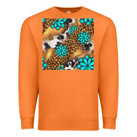 Carrot western turquoise gemstone seamless pattern Premium Sweatshirt - BundleAndBundleShop