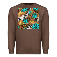 Chestnut western turquoise gemstone seamless pattern Premium Sweatshirt - BundleAndBundleShop