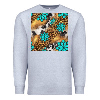 Heather Grey western turquoise gemstone seamless pattern Premium Sweatshirt - BundleAndBundleShop