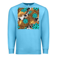 Ocean Blue western turquoise gemstone seamless pattern Premium Sweatshirt - BundleAndBundleShop