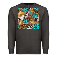 Smoke western turquoise gemstone seamless pattern Premium Sweatshirt - BundleAndBundleShop