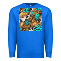 True Royal western turquoise gemstone seamless pattern Premium Sweatshirt - BundleAndBundleShop