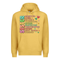 Antique Gold sister beautiful loyal reliable Premium Hoodie - MaliasSmallBusiness