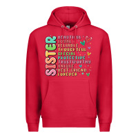 Cardinal sister beautiful loyal reliable Premium Hoodie - MaliasSmallBusiness
