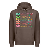 Coffee sister beautiful loyal reliable Premium Hoodie - MaliasSmallBusiness
