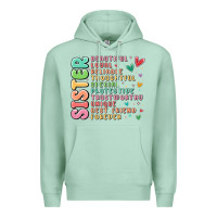 Seafoam sister beautiful loyal reliable Premium Hoodie - MaliasSmallBusiness