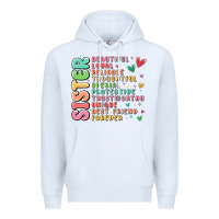 White sister beautiful loyal reliable Premium Hoodie - MaliasSmallBusiness