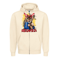 Sandshell Meowica 4th of july Zipper Hoodie - CowGirlArtShop