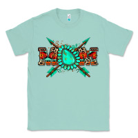 Seafoam aztec mom Classic Tee - Zillion Design Studio