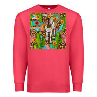 Cardinal western boer goat seamless pattern Premium Sweatshirt - BundleAndBundleShop