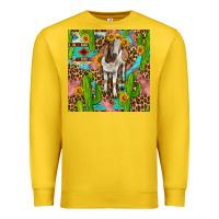 Lemon western boer goat seamless pattern Premium Sweatshirt - BundleAndBundleShop