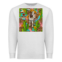 Western Boer Goat Seamless Pattern Premium Sweatshirt | Teevron