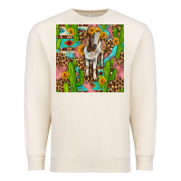 Sandshell western boer goat seamless pattern Premium Sweatshirt - BundleAndBundleShop