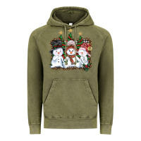 Vintage Olive christmas snowman Vintage Hoodie - AdoDesignShop