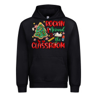 Rockin Around The Clasroom Teacher Urban Hoodie | Teevron