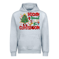 Heather Grey rockin around the clasroom teacher Urban Hoodie - MaliasSmallBusiness