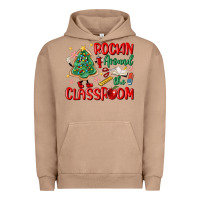 Pigment Burro rockin around the clasroom teacher Urban Hoodie - MaliasSmallBusiness