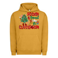 Pigment Peanut Butter rockin around the clasroom teacher Urban Hoodie - MaliasSmallBusiness