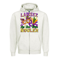 Oatmeal Heather laissez les bon temps rouler Zipper Hoodie - FaDigitalArtStudio