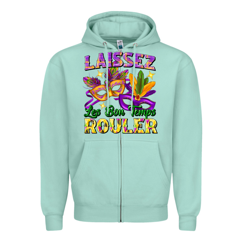 Laissez Les Bon Temps Rouler Zipper Hoodie by FaDigitalArtStudio | Teevron
