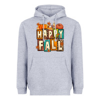 Heather Grey happy fall Heavyweight Hoodie - Artiststas