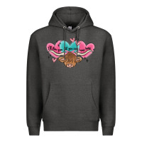 Western Cow And Heart Premium Hoodie | Teevron