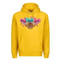 Lemon western cow and heart Premium Hoodie - MaliasSmallBusiness
