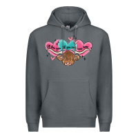 Rock western cow and heart Premium Hoodie - MaliasSmallBusiness