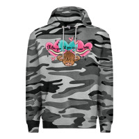 Slate Camo western cow and heart Premium Hoodie - MaliasSmallBusiness