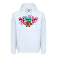 White western cow and heart Premium Hoodie - MaliasSmallBusiness