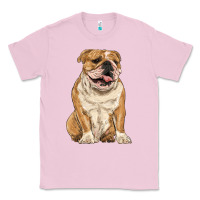 Bubblegum Pink english bulldog Classic Tee - RanaPortraitStore