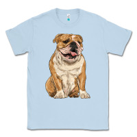 Dusty Blue english bulldog Classic Tee - RanaPortraitStore