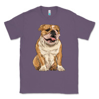 Lavender english bulldog Classic Tee - RanaPortraitStore