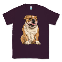Plum english bulldog Classic Tee - RanaPortraitStore