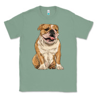 Sage english bulldog Classic Tee - RanaPortraitStore