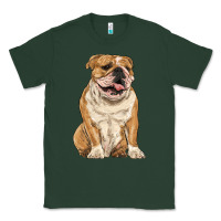 Sports Green english bulldog Classic Tee - RanaPortraitStore