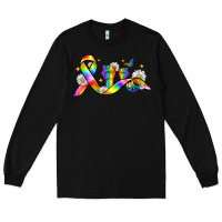 Black pride ribbon Long Sleeve Tee - Zillion Design Studio