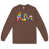 Chestnut pride ribbon Long Sleeve Tee - Zillion Design Studio