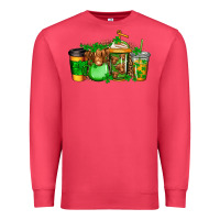 Cardinal longhaired cow st patricks coffee Premium Sweatshirt - Jasminsmagicworld